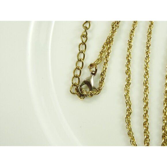 Golden Pewter Crucifix Long Statement Cross Necklace - Picture 5 of 8